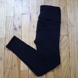 Black Lululemon Patterned Cutout Leggings